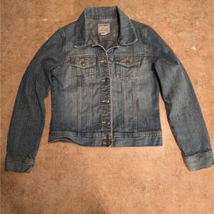 Old Navy Denim Jean Jacket Womens M Blue Button Up